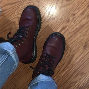 Burgundy Doc Martens